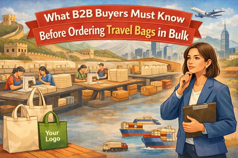 What B2B Buyers Must Know Before Ordering Travel Bags in Bulk