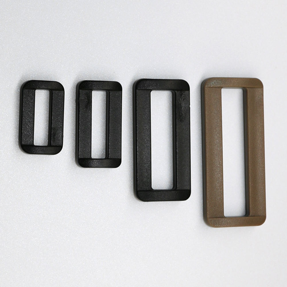 Plastic Flat Rectangle Rings Buckle