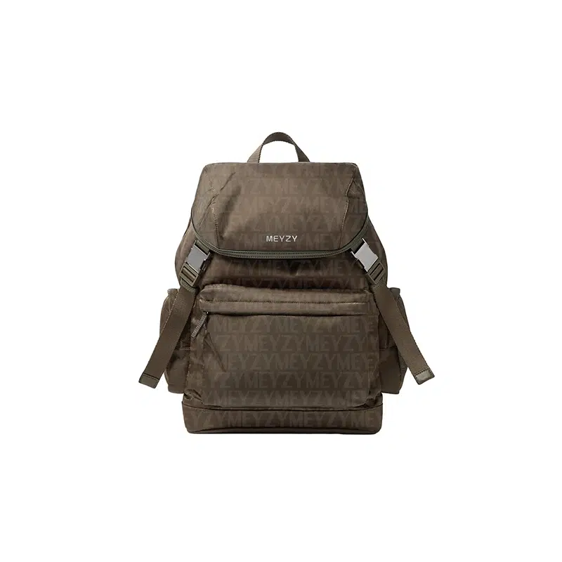 full print logo backpacks