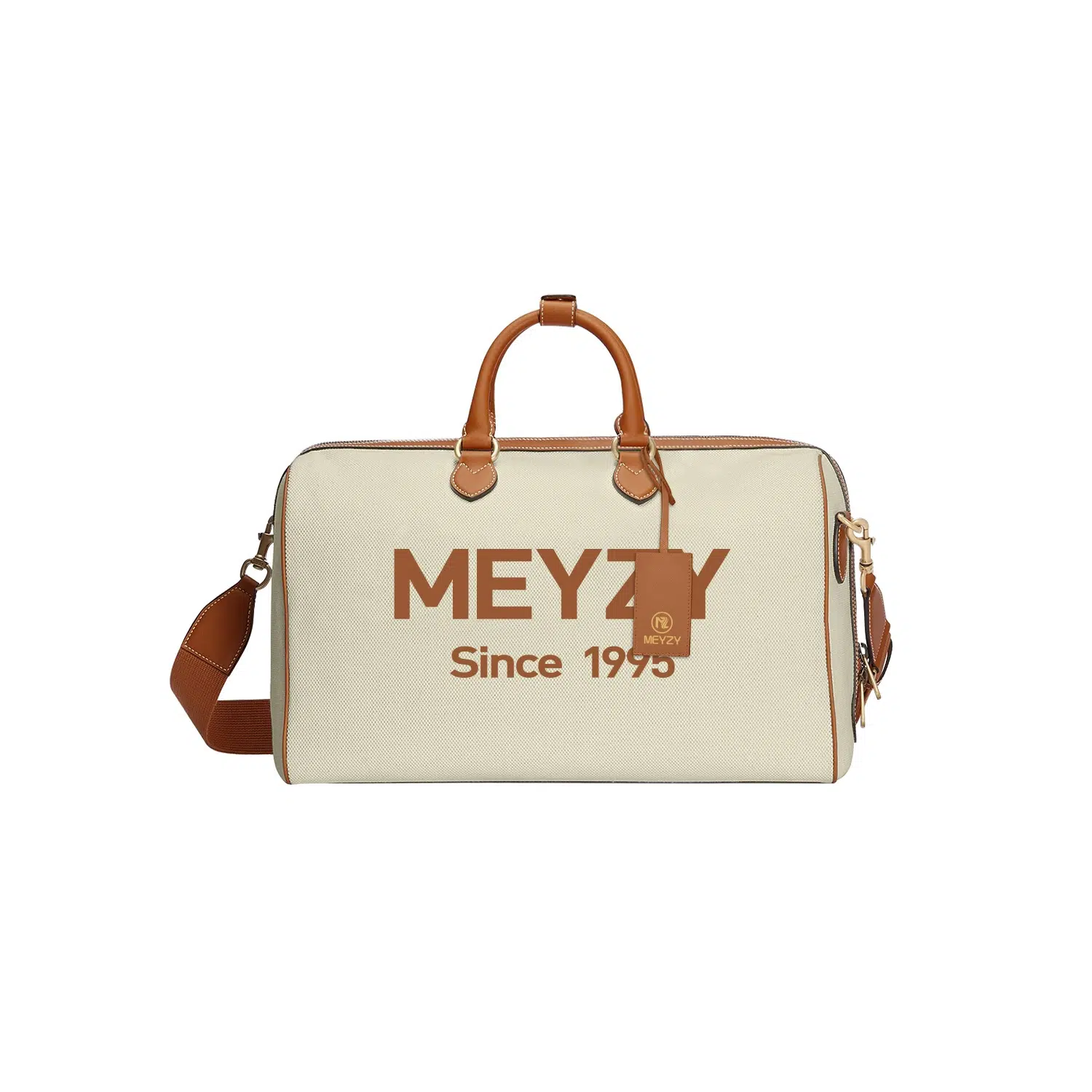 canvas with leather handle travel bags