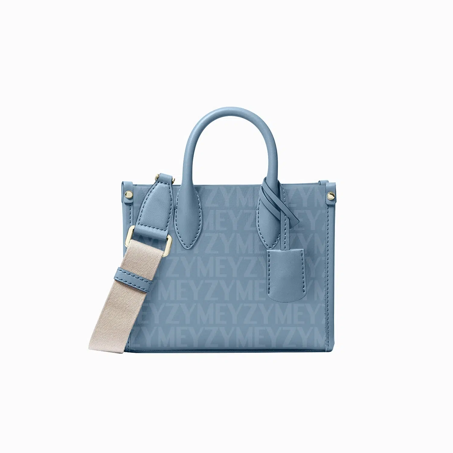 Webbing shoulder straps tote bags