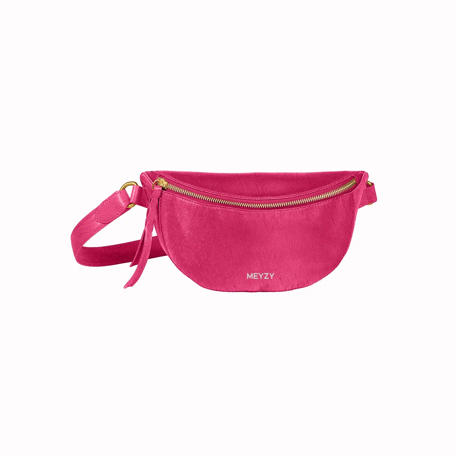 shiny leather waist bags