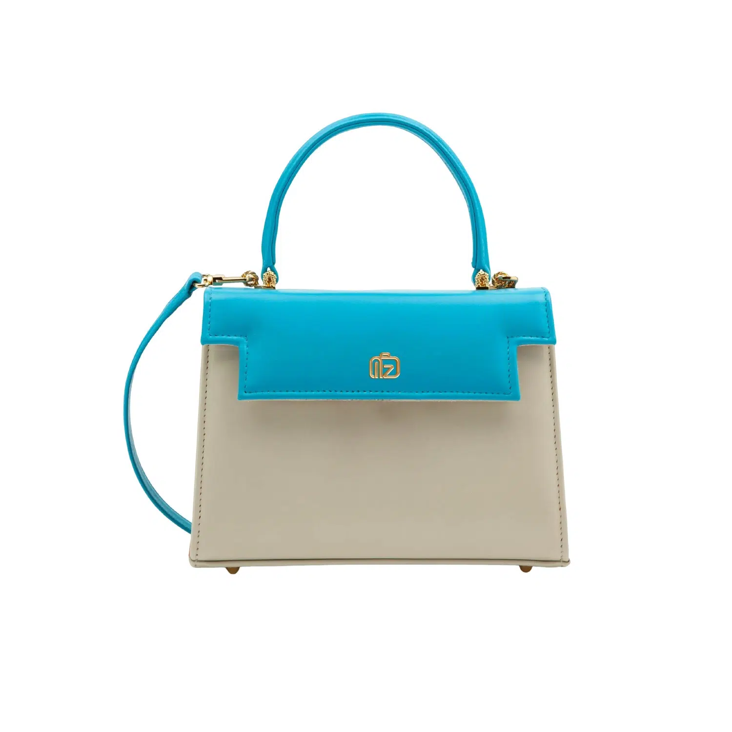 Color-blocking flip cover handbags
