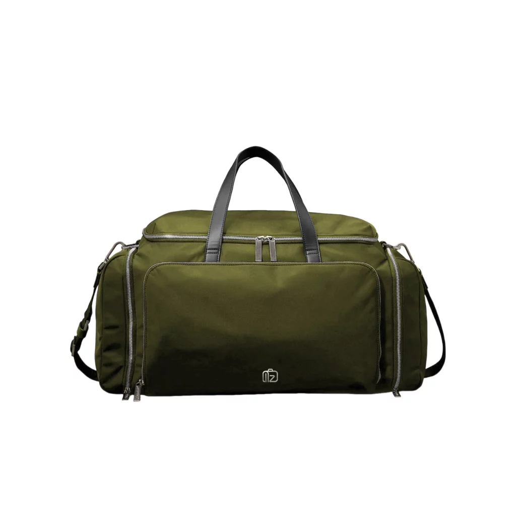 Custom multi zipper pockets travel bags