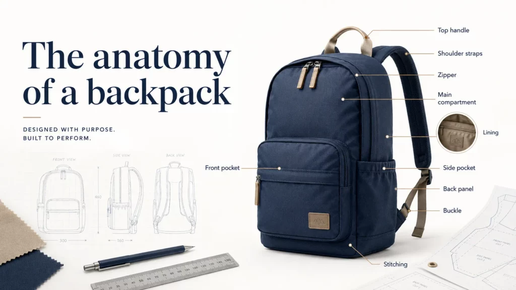 The anatomy of a backpack